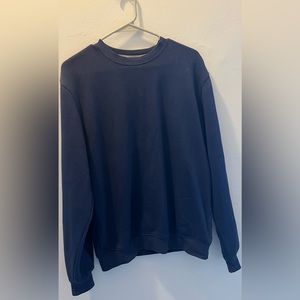 navy blue crewneck